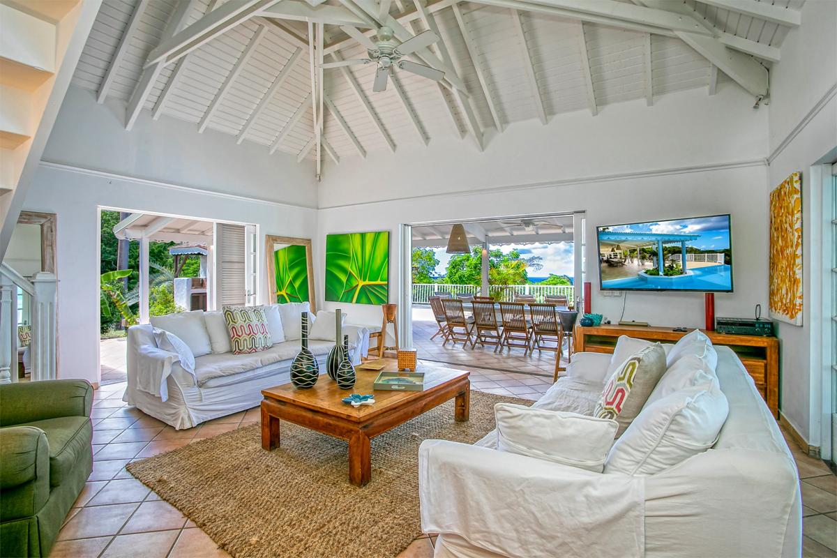 Villa for rent in St Martin - Living room